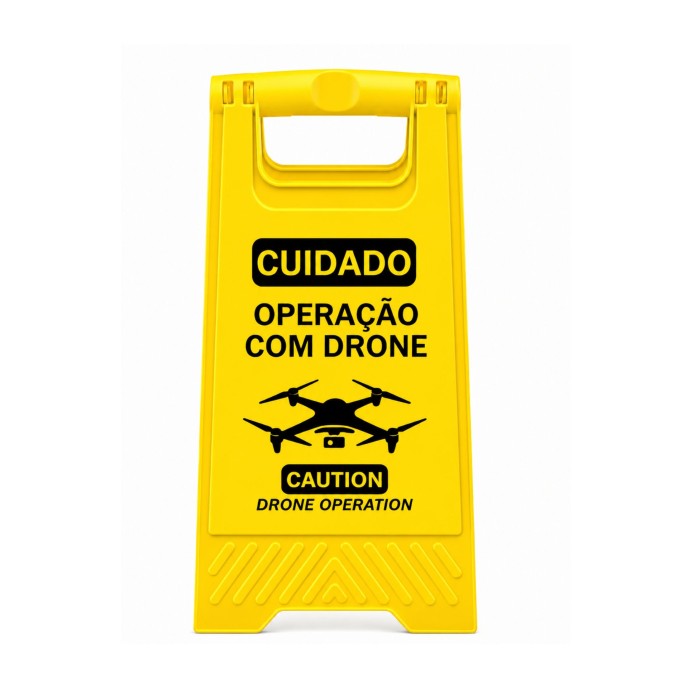 Cavalete de Sinaliza��o Opera��o com Drone � Conformidade ANAC (PT)