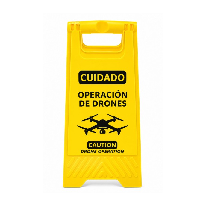 Cavalete de Sinaliza��o Opera��o com Drone � Conformidade ANAC (ES)