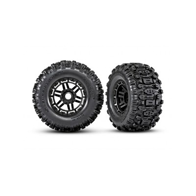 Traxxas Maxx Sledgehammer Tires & Wheels, Dual Profile, 17mm (2)
