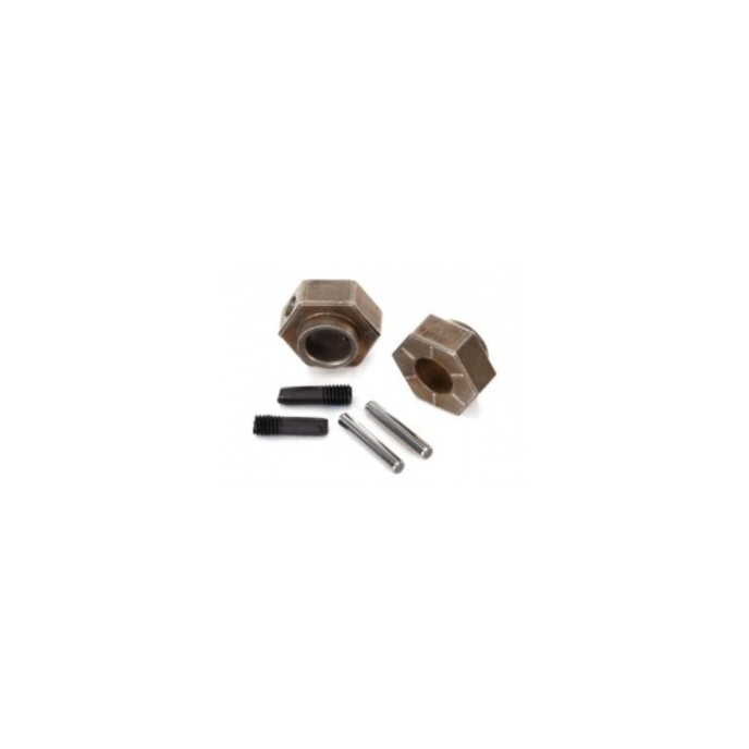 Traxxas TRX-4 12mm Hex Wheel Hubs / Steel Stub Axle Pins Set