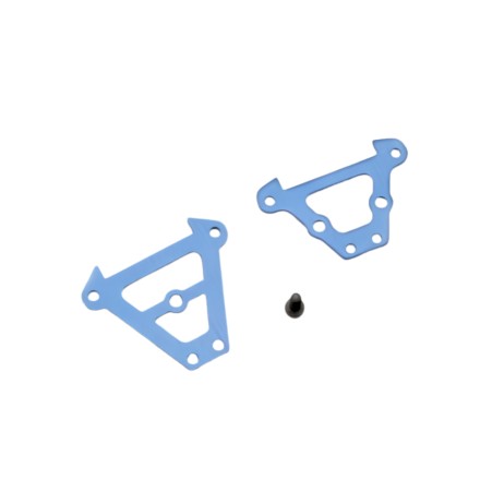 Traxxas Front & Rear Bulkhead Tie Bars (blue-anodized aluminum) - Image product