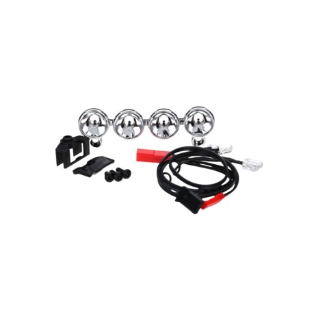 Traxxas LED Light Bar (Chrome, 4 Clear Lights) - Image product