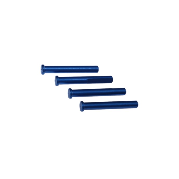 Traxxas Main Shaft, 7075-T6 Aluminum, Blue-Anodized (4)