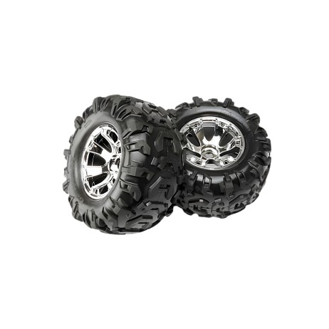 Traxxas Canyon AT Tire On Geode Chrome Wheel Summit - Image product