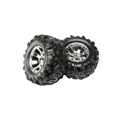 Traxxas Canyon AT Tire On Geode Chrome Wheel Summit