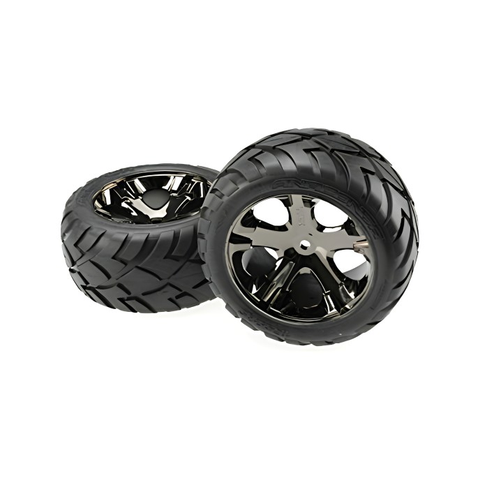 Traxxas Anaconda Tires com jantes All-Star Black Chrome