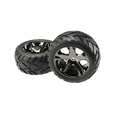 Traxxas Anaconda Tires com jantes All-Star Black Chrome