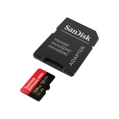 Sandisk Extreme Pro microSDXC 128 GB with adapter