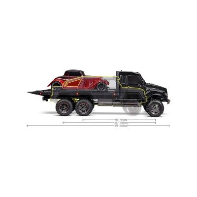 Traxxas TRX-6 Ultimate RC Hauler 1/10 RTR 6WD Black