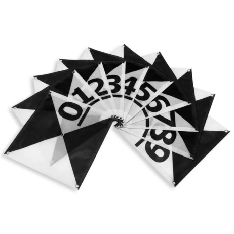 GCP Aerial Targets (Pack 10 units) | Model P (60x60cm) 0-9 - Image product
